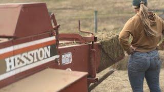 How To Turn Round Bales Into Square Bales