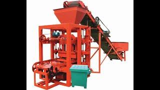 QT4-24 semi automatic curbstone block making machine kerbstone making machine simple production line