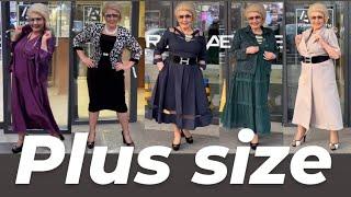 Plus size dresses and skirts for ladies 60+.