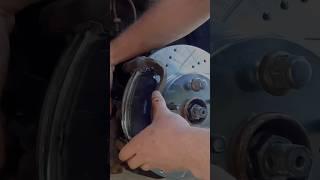 How to put on brake pads and rotors in 60 seconds