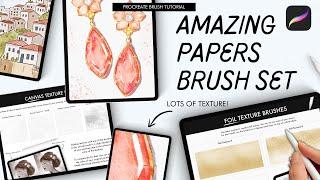 Amazing Papers Brush Pack for Procreate (how to use the brushes!)