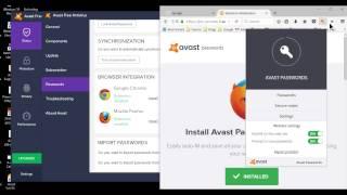 Activating Avast Password Manager