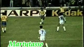 Romário Caneta em Maradona Argentina 0 X 2 Brasil Copa América 1989 - narração internacional