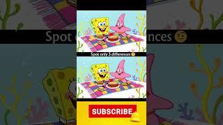 spot only 3 differences #spongebob