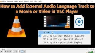 How to Add External Audio Language Track to a Video or Movie in VLC Player