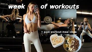 realistic week of workouts that helped me TONE UP (as a beginner & post workout meal ideas)