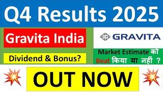 GRAVITA INDIA Q4 results 2025 | GRAVITA results today | GRAVITA INDIA Share News | GRAVITA Share