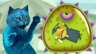 ХИЩНЫЙ СЛИЗЕНЬ ЗАСАСЫВАЕТ ЛЮДЕЙ #2 Игра про слизь КОТЁНОК ЛАЙК Mutant Blobs Attack