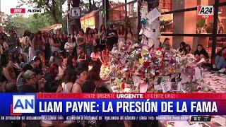  HOMENAJE A LIAM PAYNE: UN ALTAR IMPROVISADO EN LA VEREDA