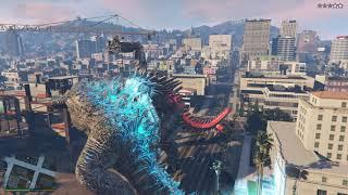 GTA 5 Godzilla VS MechaGodzilla