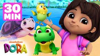 Dora Loves Animals!  30 Minute Compilation | Dora & Friends