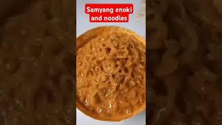 Samyang enoki and noodles