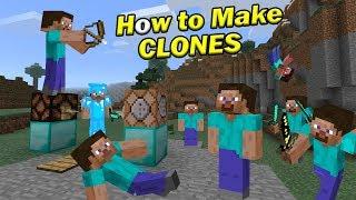 How to Make CLONES | Minecraft PE