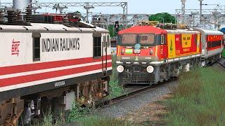 WAP5 RESCUE WAG9 LHB EXPRESS TRAIN | BUMPY RAILROAD | Train Simulator | Railwork | NTG GAMING