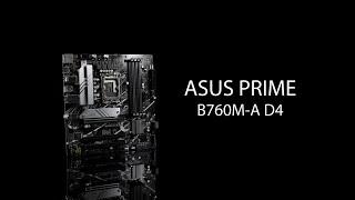 ASUS PRIME B760M-A D4 Motherboard E-Tail video