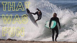 An incredibly fun day of surf