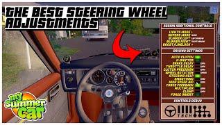 THE BEST STEERING WHEEL ADJUSTMENTS SETTINGS FOR MY SUMMER CAR SATSUMA 2022 | Ogygia Vlogs