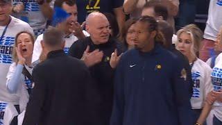 Rick Carlisle gets tech and held back from refs after no call 5 mins into Game 5 vs Thunder