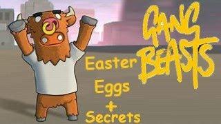 Easter Eggs In Gang Beasts + Secrets (Gang Beasts)