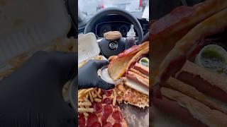 Costco’s full menu once again  #food #mukbang #asmr