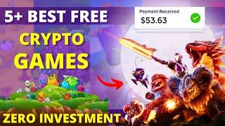 5+ Best Crypto/NFT Games to Play in 2024 | Zero Investment Play to Earn NFT Games