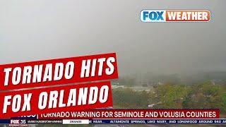 Watch: Tornado Hits FOX 35 Orlando TV Studio While Live On Air