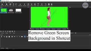 How to remove green screen background in shotcut