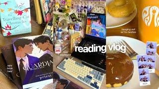 reading vlog  mini book haul, reading the archive undying, new keyboard, ikea pegboard