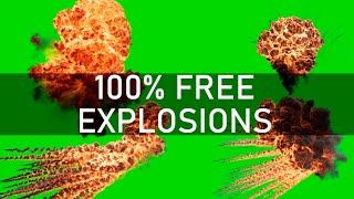 4 FREE Green Screen Explosions | VFX Stock Footage