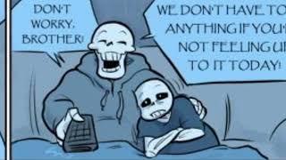 Papyrus Comforts Sans After A Nightmare! (Undertale Comic Dub)