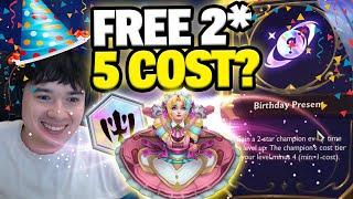 I Went FAST 9 With Birthday Present For A Free 2 Star 5 Cost! I Set 12 TFT