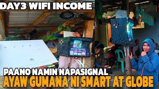 DAY 3 PISO WIFI INCOME | BAKIT HINDI NAKA SIGNAL WIFI NAMIN | LIIT NG INCOME NGAYON