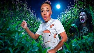 CALI ESCAPES A HAUNTED FARM!!