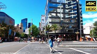 【4K HDR】Walk Tour Auckland City New Zealand!