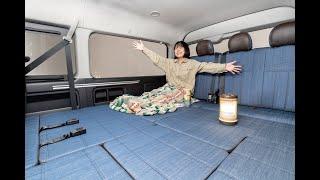 デニム内装のFLEXハイエースが最高にオシャレ！　アレンジ＆収納もアイデア満点