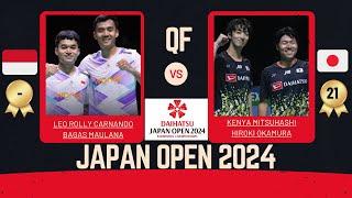 LEO ROLLY C/BAGAS MAULANA (INA) VS KENYA MITSUHASHI/HIROKI OKAMURA (JPN) | JAPAN OPEN 2024