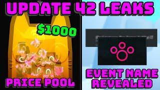  EVENT NAME REVEALED, PRICE POOL, AND MORE - UPDATE 42 NEW LEAKS IN PET SIMULATOR 99