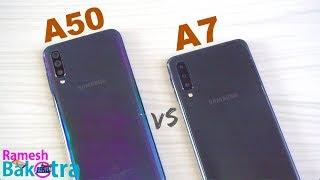 Samsung Galaxy A50 vs Galaxy A7 2018 SpeedTest and Camera Comparison