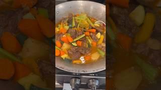A Nourishing and Satisfying Meal: Beef Stew for Lunch! #shortvideo #food #healthy #delicious