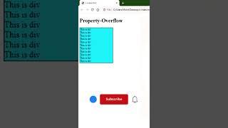 css overflow property tutorial