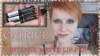 Новинка CATRICE  Помада-карандаш INTENSE MATTE LIP PEN. Свотчи 3 оттенков