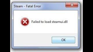 Failed to load steamui.dll