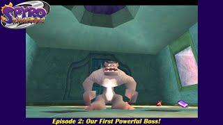 Let's Play Spyro 2 Ripto's Rage! (PS1) Episode 2: Our First Powerful Boss!