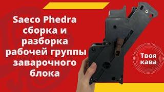 Saeco Phedra Сборка и разборка рабочей группы. Заварочного блока