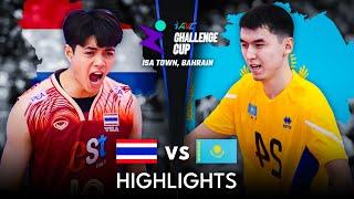  KAZAKHSTAN vs THAILAND  | Highlights | AVC Challenge Cup 2024