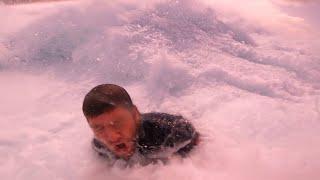 DUCKDIVE ATTEMPT GONE WRONG AT HUGE PIPELINE STUCK IN GIANT WHITEWASH!