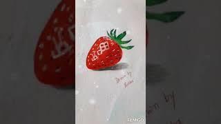 Tried to create a 3d strawberry how is it 