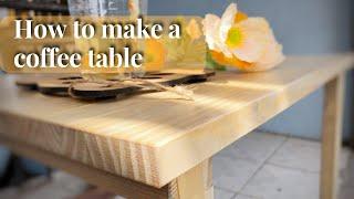 How to Make a Simple Coffee Table with Hand Tools