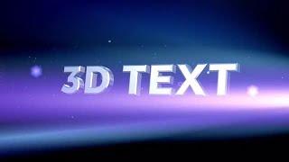 3d Intro Titles DaVinci Resolve Templates