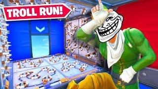 Attempting The Fortnite *TROLL* Run...